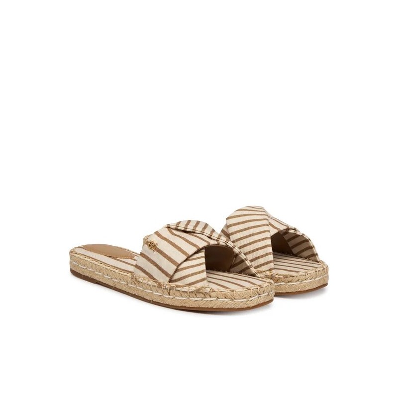 Klapki Canvas FW0FW09140 Beżowy