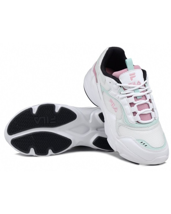 Buty damskie Fila Collene sneakersy sportowe lekkie białe sznurowane