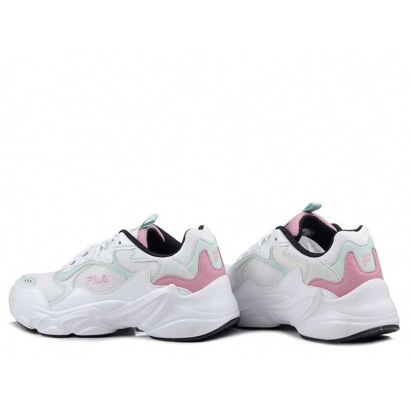 Buty damskie Fila Collene sneakersy sportowe lekkie białe sznurowane
