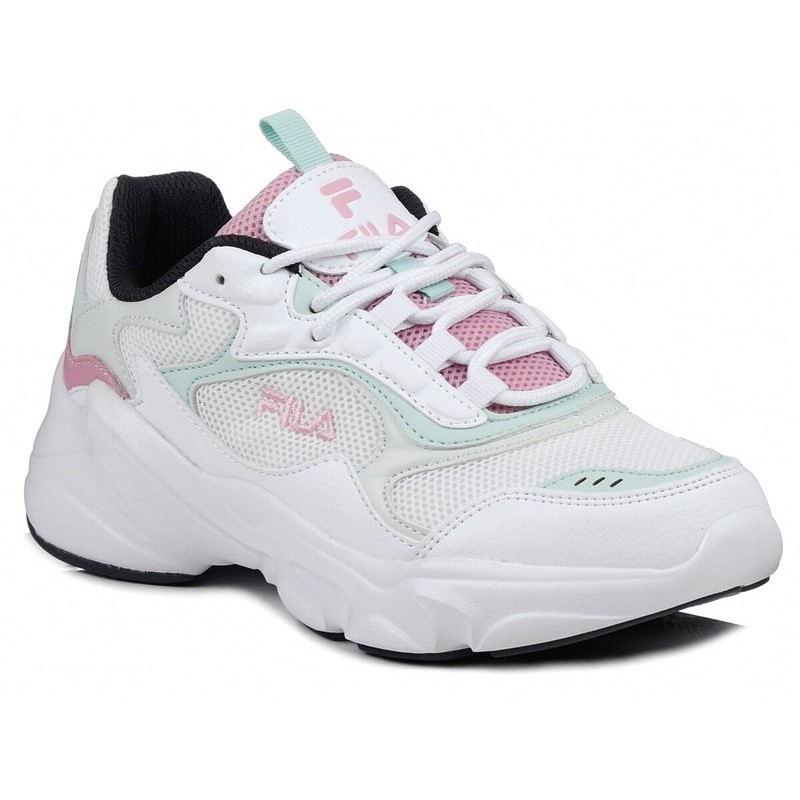 Buty damskie Fila Collene sneakersy sportowe lekkie białe sznurowane